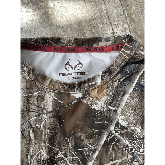 Men's Real tree Camo Shirt S Long Sleeve Green Brown Size Xl - Picture 6 of 6